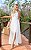 Vestido Midi Linho Bordado Com Fenda Frontal - Imagem 1