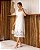 Vestido Midi Em Viscose Bordado Decote Quadrado - Imagem 2