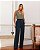 Calça Alfaiataria Wide Leg Com Detalhes Pregas Milalai - Imagem 1