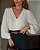 Blusa Em Crepe Manga Longa Decote V e Botões Milalai - Imagem 4