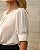 Blusa Manga Curta Com Pregas Pied De Poule Doce Flor - Imagem 3