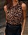 Blusa Chiffon Animal Print Amarração - Imagem 2