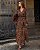 Vestido Longo Chiffon Animal Print Amarração - Imagem 4