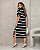 Vestido Listras Decote V Com Bolso - Imagem 4
