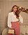Blusa Crepe Decote V Com Renda Milalai - Imagem 3