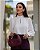 Blusa Crepe Com Gola Alta e Detalhe Vazado Milalai - Imagem 1