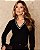Blusa Tricot Malha Cheia Decote V - Imagem 1