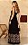 Vestido Longo Com Bordado Decote Quadrado - Imagem 3