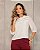 Blusa Viscose Gola Babado Detalhes Renda - Imagem 1