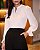 Blusa Crepe Com Gola Alta e Babados Milalai - Imagem 4