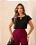 Blusa Gota Em Cetim Gola Canoa - Imagem 1