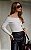 Blusa Malha Tricot Canelado Ombro a Ombro - Imagem 1