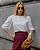 Blusa Em Viscolinho Com Detalhes Em Renda - Imagem 1