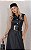 Vestido Midi Em Couro Sintético Com Lapela e Fenda - Imagem 4