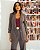 Blazer Boyfriend Alfaiataria Martingale Donna Ritz - Imagem 6