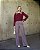 Calça Alfaiataria Risca De Giz Pantalona Doce Flor - Imagem 9
