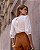Blusa Em Algodão Com Detalhes Pregas - Imagem 4