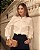 Blusa Em Crepe Com Babados e Gola Alta Milalai - Imagem 1