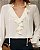 Blusa Crepe Manga Longa Decote V Babados Milalai - Imagem 14