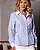 Camisa Tricoline Listrada Donna Ritz - Imagem 1