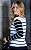 Blusa Em Tricot Decote Canoa Listras Bicolor - Imagem 2