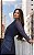 Vestido Midi Em Tule Com Pregas e Gola Alta Poá - Imagem 3