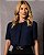 Blusa Em Crepe Multi Pregas Frontal Donna Ritz - Imagem 1
