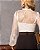 Blusa Manga Longa Com Renda Donna Ritz - Imagem 5