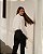 Blusa Satin Manga Longa Drapeado Ombro Doce Flor - Imagem 9