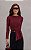 Blusa Malha Jersey Com Manga Longa Assimétrica - Imagem 2