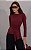 Blusa Malha Jersey Com Manga Longa Assimétrica - Imagem 1