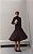 Vestido Midi Em Suede Com Amarração - Imagem 7