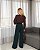 Blusa Crepe Gola Alta Com Renda No Ombro Milalai - Imagem 13