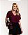 Blusa Decote V Manga Tulipa Dupla Donna Ritz - Imagem 6