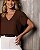 Blusa Decote V Manga Tulipa Dupla Donna Ritz - Imagem 1