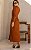 Vestido Midi Em Malha Texturizada com Drapeado - Imagem 3