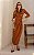 Vestido Midi Em Malha Texturizada com Drapeado - Imagem 1