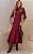 Vestido Chemise Midi Em Crepe com Bolsos e Botões - Imagem 1