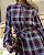 Vestido Midi Viscose Em Estampa Xadrez - Imagem 7