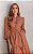 Vestido Midi Em Laise Bordado Com Faixa - Imagem 2