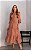 Vestido Midi Em Laise Bordado Com Faixa - Imagem 1