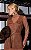 Vestido Midi Em Suede Com Bolsos e Zíper Frontal - Imagem 2