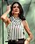 Regata Halter Lenço Listrada Donna Ritz - Imagem 2