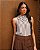 Regata Halter Lenço Listrada Donna Ritz - Imagem 8