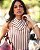 Regata Halter Lenço Listrada Donna Ritz - Imagem 3