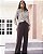Camisa Em Crepe Listrado Donna Ritz - Imagem 7