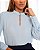 Blusa Com Gola e Manga Bufante Doce Flor - Imagem 9