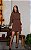 Vestido Curto Em Crepe com Manga Longa - Imagem 3