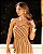 Vestido Longo Yoryu Listrado Degage Donna Ritz - Imagem 4