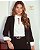 Blusa Crepe Transpassada Pregas Donna Ritz - Imagem 4